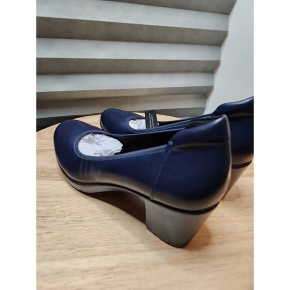 Athlefit Women’s Slip‑On Heels | Blue Dress Shoes | Size 8.5 - Picture 7 of 10